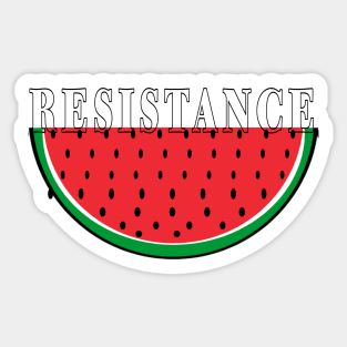 RESISTANCE Watermelon- Resistance Is Justified When People Are Occupied - Double-sided Sticker